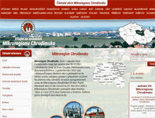 Tablet Screenshot of mikroregionchrudimsko.cz